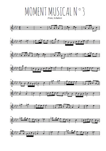 Moment musical N°3 de Franz Schubert